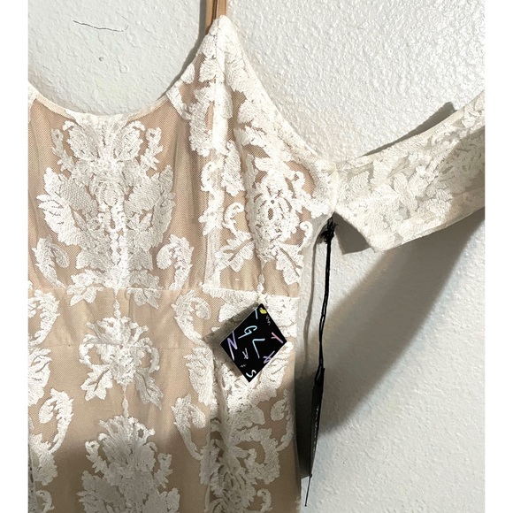 For Love & Lemon Corset Lace Mini Dress in White - Picture 3 of 5